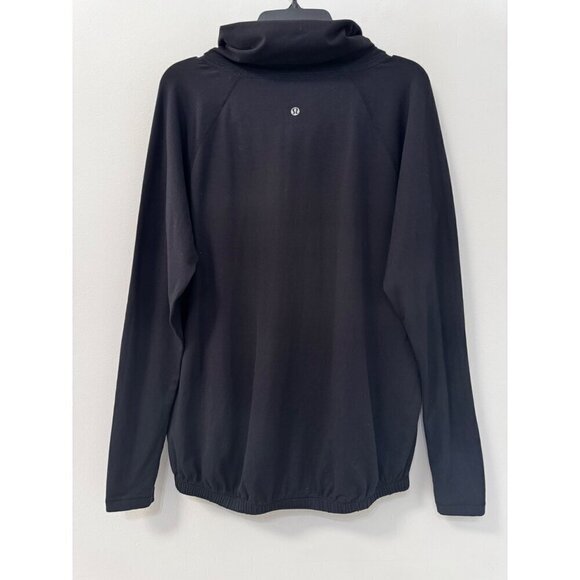 Lululemon Healthy Heart Pullover Black Cowl Neck Thumbholes sweater - Picture 4 of 4